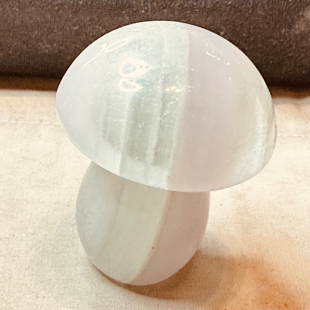 Rainbow Fluorite Mushroom Banded Fluorite Crystal Carving Intuition Focus